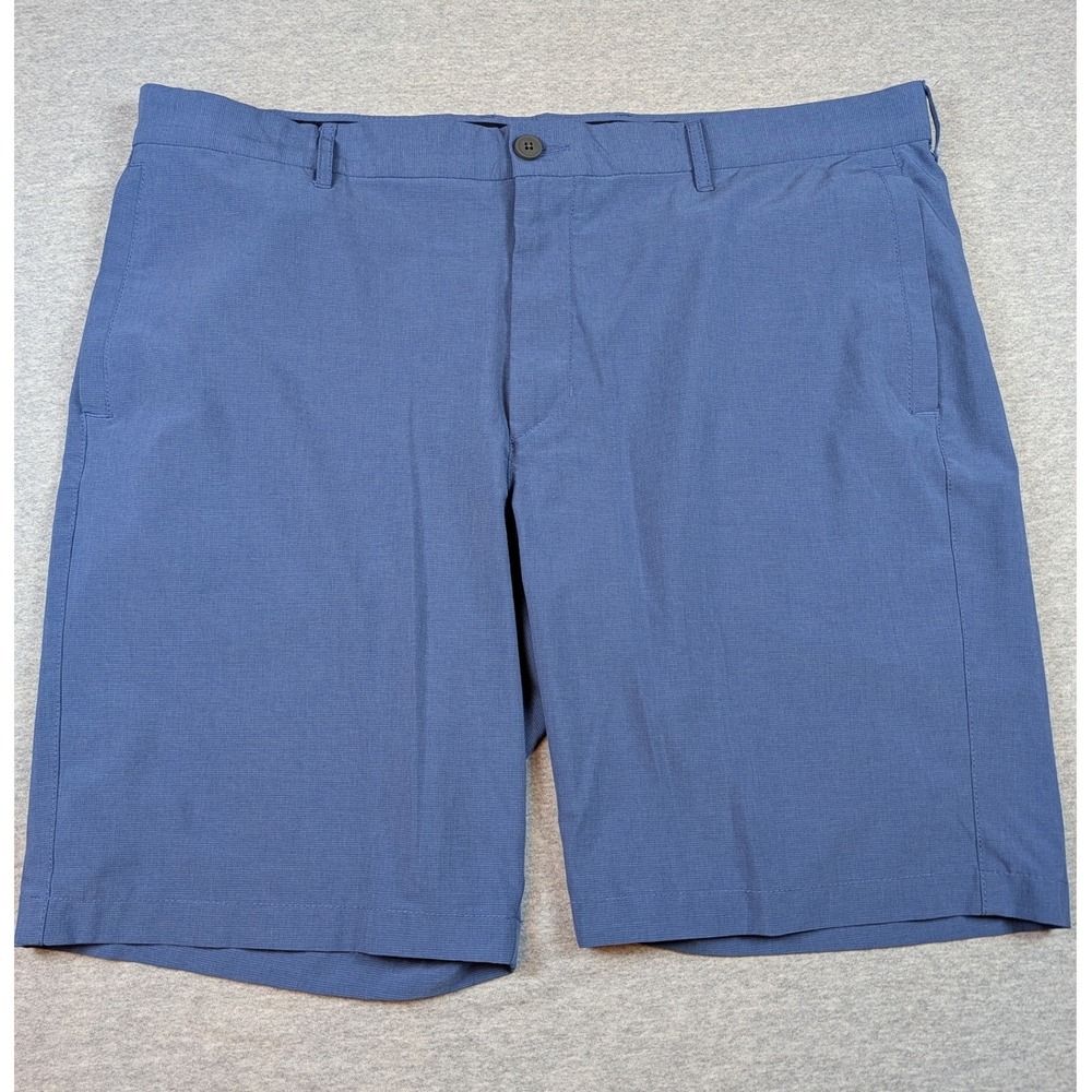 Tommy Bahama Performance Golf Shorts Mens 40 Blue Stretch 10" Flat Front Zip